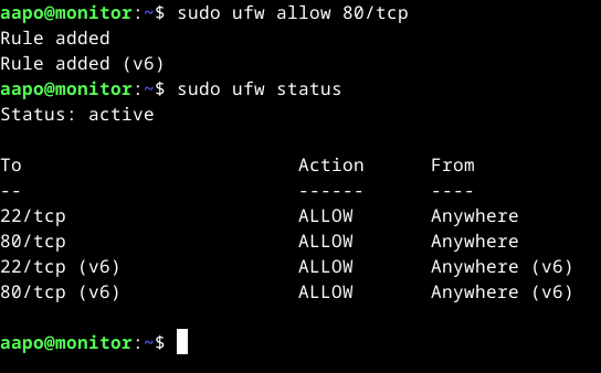Portin aukaiseminen ja tarkastaminen